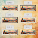 Aalst Belgium Travel Print Wall Art, Panoramic City Art, Travel Art, Wall Decor, Vacation Gift, Framed Canvas Print Or Metal Art