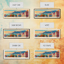 Alicante Spain Travel Print Wall Art, Panoramic City Art, Travel Art, Wall Decor, Vacation Gift, Framed Canvas Print Or Metal Art