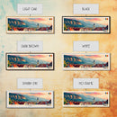 Brasov Romania Panoramic Travel Poster, Framed Canvas Print or Metal Wall Art, Travel Art, Home Decor, Panoramic Painting, Midcentury Art