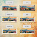 Leganes Spain Travel Print Wall Art, Panoramic City Art, Travel Art, Wall Decor, Vacation Gift, Framed Canvas Print Or Metal Art