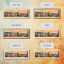 Nottingham United Kingdom Wall Art, Panoramic Travel Poster, Panoramic Framed Canvas Print, City Wall Art, Wall Hanging Home Decor, Travel Art