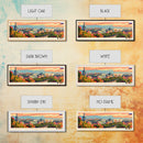 Samara Russia Wall Art, Panoramic Travel Poster, Panoramic Framed Canvas Print, City Wall Art, Wall Hanging Home Decor, Travel Art