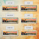 Zaporizhzhia Ukraine Panoramic Travel Poster, Framed Canvas Print or Metal Wall Art, Travel Art, Home Decor, Panoramic Painting, Midcentury Art