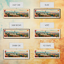Zaragoza Spain Wall Art, Panoramic Travel Poster, Panoramic Framed Canvas Print, City Wall Art, Wall Hanging Home Decor, Travel Art