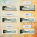 Clearwater Lake Missouri Framed Canvas Print, Lake House Decor, Panoramic Wide Art, Travel Poster, Rustic Lake Painting, Nature Art
