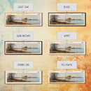 Cumberland Lake Framed Canvas Print, Lake House Art, Panoramic Wall Art, Travel Poster, Modern Lake Painting, Nature Art