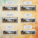 Glendo Reservoir Wyoming Framed Canvas Print, Panoramic Lake House Decor, Wall Art, Travel Poster, Beautiful Lake Painting, Nature Art
