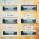 Idavain Lake Framed Canvas Print, Lake House Decor, Panoramic Wall Art, Travel Poster, Captivating Lake Painting, Nature Art