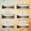 Lake Chatuge Georgia Framed Canvas Print, Lake House Decor, Panoramic Wall Art, Travel Poster, Serene Lake Painting, Nature Art