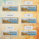Lake Fort Peck Framed Canvas Print, Lake House Decor, Panoramic Wall Art, Travel Poster, Scenic Lake Painting, Nature Art