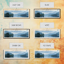 Lake Quinault Washington Framed Canvas Print, Lake House Decor, Panoramic Wall Art, Travel Poster, Beautiful Landscape Painting, Rustic Art