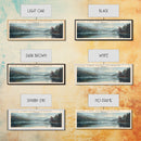 Lake Saint Catherine, Boho Art, Scenic Landscape, Travel Poster Art, Wall Art, Home Decor, Nature Scene, Lake Painting, Minimalist Art, Living Room Decor, Travel Print, Framed Canvas Print, Lake House Decor, Panoramic Print