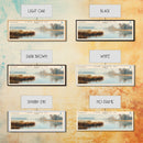 Lake Santa Fe, Boho Art, Stunning Landscape, Travel Poster Art, Wall Art, Home Decor, Nature Scene, Lake Painting, Minimalist Art, Bedroom Decor, Travel Print, Framed Canvas Print, Lake House Decor, Panoramic Print