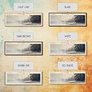 Leberge Framed Canvas Print, Lake House Decor, Panoramic Wall Art, Travel Poster, Scenic Landscape Painting, Rustic Art