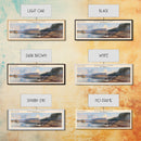 Navajo Lake New Mexico Framed Canvas Print, Lake House Decor, Panoramic Wall Art, Travel Poster, Landscape Painting, Bedroom Decor