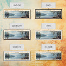 Summerville Lake West Virginia Panoramic Wall Art, Framed Canvas Print, Lake House Decor, Travel Poster, Scenic Lake Painting, Living Room Decor