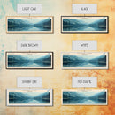 Tenaya Lake California Panoramic Wall Art, Framed Canvas Print, Lake House Decor, Travel Poster, Serene Landscape, Bedroom Decor, Home Decor