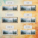 Tony Grove Lake Utah Panoramic Wall Art, Framed Canvas Print, Lake House Decor, Travel Poster, Scenic Lake Scene, Bedroom Decor