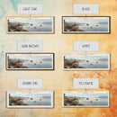 Washoe Lake Nevada Panoramic Wall Art, Framed Canvas Print, Lake House Decor, Travel Poster, Beautiful Lake Scene, Bedroom Decor