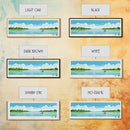 Brookville Lake Indiana Framed Canvas Print, Midcentury Modern Panoramic Wall Art, Living Room Decor, Pop Art, Travel Poster Art, Nature Painting