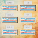 Fort Peck Lake Montana Framed Canvas Print, Panoramic Wall Art, Midcentury Modern, Pop Art, Bedroom Decor, Travel Poster, Nature Art, Artistic Decor