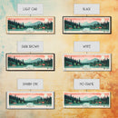 Griffith Lake Vermont2 Framed Canvas Print, Panoramic Art, Midcentury Modern, Pop Art, Bedroom Decor, Travel Poster, Artistic Decor, Home Decor