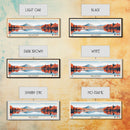Lake Attitash Massachusetts Framed Canvas Print, Panoramic Wall Art, Midcentury Modern, Pop Art, Bedroom Decor, Travel Poster, Living Room Art