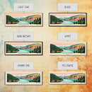 Lake Billy Chinook Oregon Framed Canvas Print, Panoramic Wall Art, Midcentury Modern, Pop Art, Living Room Decor, Travel Poster, Bedroom Art