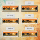 Lake Livingston Texas Framed Canvas Print, Panoramic Wall Art, Midcentury Modern, Pop Art, Bedroom Art, Travel Poster, Lake House Decor