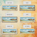 Lake Massapoag Massachusetts Framed Canvas Print, Panoramic Wall Art, Midcentury Modern, Pop Art, Living Room Decor, Travel Poster