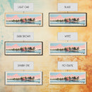 Lake Oconee Georgia Framed Canvas Print, Panoramic Wall Art, Midcentury Modern, Pop Art, Living Room Decor, Travel Poster, Lake House Art