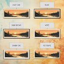 MacKay Lake, Northwest Territories Panoramic Wall Art Framed Canvas Print, Midcentury Modern, Pop Art, Home Decor, Travel Poster, Bedroom Art
