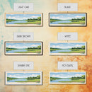 Malvern Lake, Kansas Panoramic Wall Art Framed Canvas Print, Midcentury Modern, Pop Art, Home Decor, Travel Poster, Living Room Art