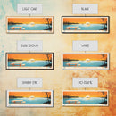 Okamanpeedan Lake (Tuttle Lake), Iowa Framed Canvas Print, Panoramic Wall Art, Midcentury Modern, Pop Art, Home Decor, Travel Poster, Bedroom Art