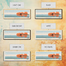Randleman Lake, North Carolina Framed Canvas Print, Living Room Art, Midcentury Modern, Panoramic Wall Art, Pop Art, Travel Poster