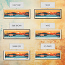 Sechrist Lake, Indiana Framed Canvas Print, Panoramic Travel Poster, Midcentury Modern Art, Living Room Decor, Pop Art, Wall Decoration