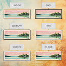 Yatesville Lake, Kentucky Panoramic Framed Canvas Print, Lake House Decor, Midcentury Modern Art, Pop Art, Travel Poster
