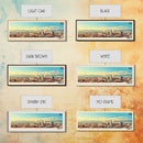 Bloemfontein, South Africa Panoramic Travel Poster Canvas Print, Bloemfontein, South Africa Painting, South Africa Art, Bloemfontein Panoramic Travel Art, Travel Painting