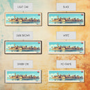 Damietta, Egypt Panoramic Travel Poster Canvas Print, Damietta, Egypt Painting, Egypt Art, Damietta Panoramic Travel Art, Travel Painting