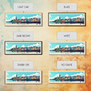 Drogheda, Ireland Panoramic Travel Poster Canvas Print, Drogheda, Ireland Painting, Ireland Art, Drogheda Travel Art, Guest Room Painting