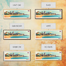 Newcastle, England Panoramic Travel Poster Canvas Print, Newcastle, England Painting, England Art, Newcastle Panoramic Travel Art, Travel Painting