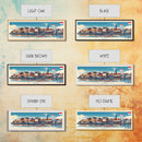 Palembang, Indonesia Panoramic Travel Poster Canvas Print, Palembang, Indonesia Painting, Indonesia Art, Palembang Travel Art, Guest Room Painting
