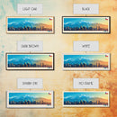 Santiago, Chile Travel Poster Panoramic Canvas Print, Santiago, Chile Painting, Chile Art, Santiago Travel Art, Guest Room Painting