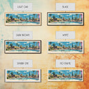 Baghdad, Iraq Panoramic Canvas Print, Baghdad, Iraq Painting, Iraq Art, Baghdad Travel Poster, Travel Art, Housewarming Gift
