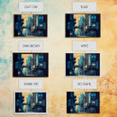 Futuristic Dystopian Cyberpunk City Blue Urban Fine Art Print, Wall Decor, Wall Poster, Wall Art Print