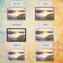 Flower Watercolor Painting, Beautiful thin brush stroke watercolor landscape, framed canvas print, living room art