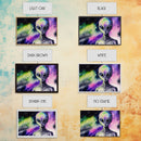 Psychedelic Intergalactic Alien Art, Watercolor Style, Framed Canvas Print, Scifi Wall Art