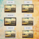 Subdued Watercolor Wall Art, Framed Canvas Print, Muted Moody Minimalist Boho Style Wall Art, Guest Room, Above Bed Art, Above Sofa Wall Art