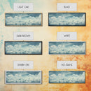 Panoramic Framed Canvas Wall Art Set Pastel Cloud Blue Sky Nature Landscape Prints Minimalist Modern Art Nature Wall Decor Framed Canvas