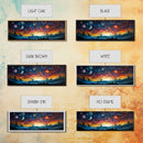 Abstract Galaxy Print, Framed Wall Art, Canvas Print, Van Gogh Inspired Art, Astronomy Gift, Living Room Decor, FREE SHIPPING